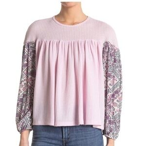 BAEA Flounce Drop Shoulder Blouse